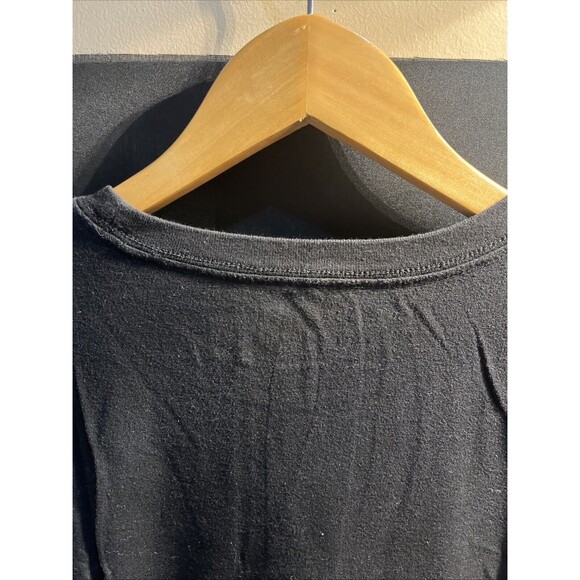 American Eagle Outfitters Flex Men Medium Black Crew Neck Graphic T-shirt - Picture 8 of 11